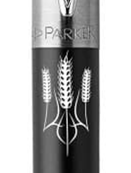 Ручка кулькова Parker JOTTER UKRAINE Bond Street Black CT BP Тризуб з колосків 16232_T059w