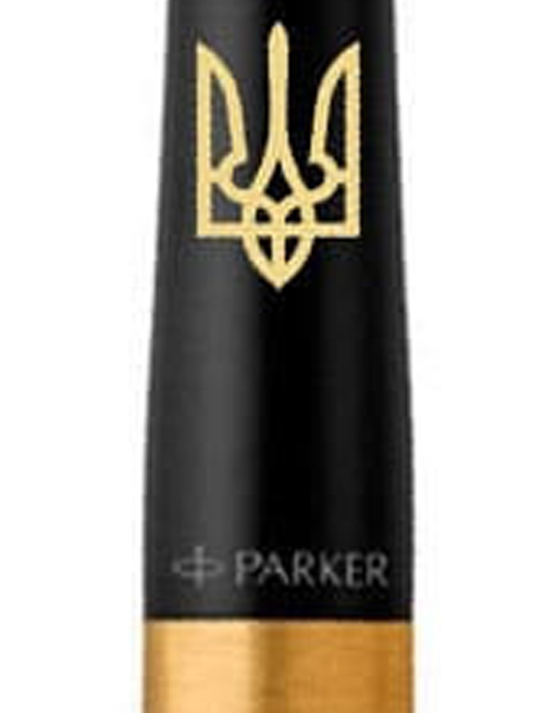 Ручка кулькова Parker URBAN UKRAINE Muted Black GT BP Тризуб 30035_T001y
